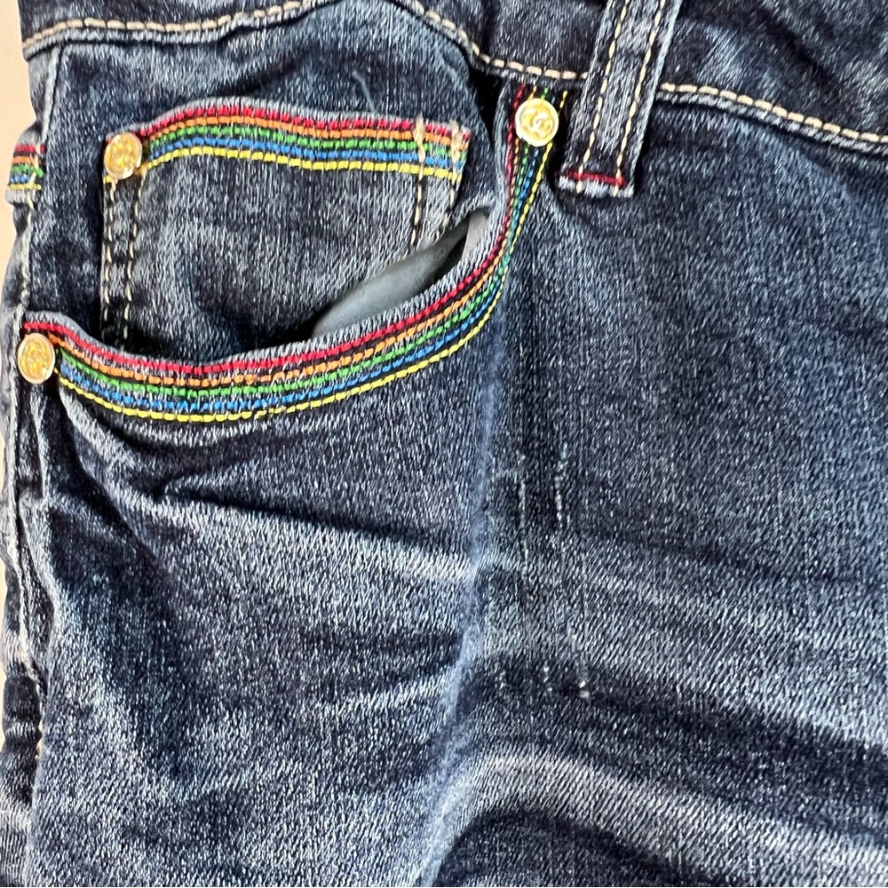 Coogi Blue Jeans with Colorful Pocket Design 16W Women’s - Picture 3 of 11